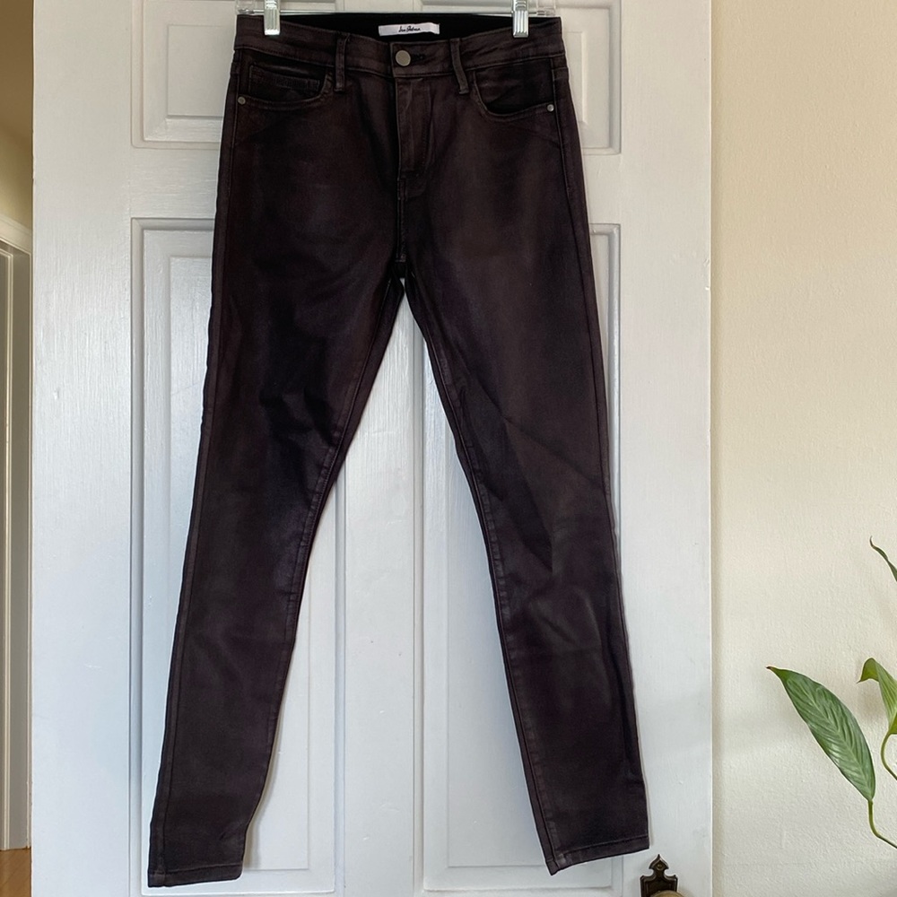 Sam Edelman coated black skinny jeans size 28